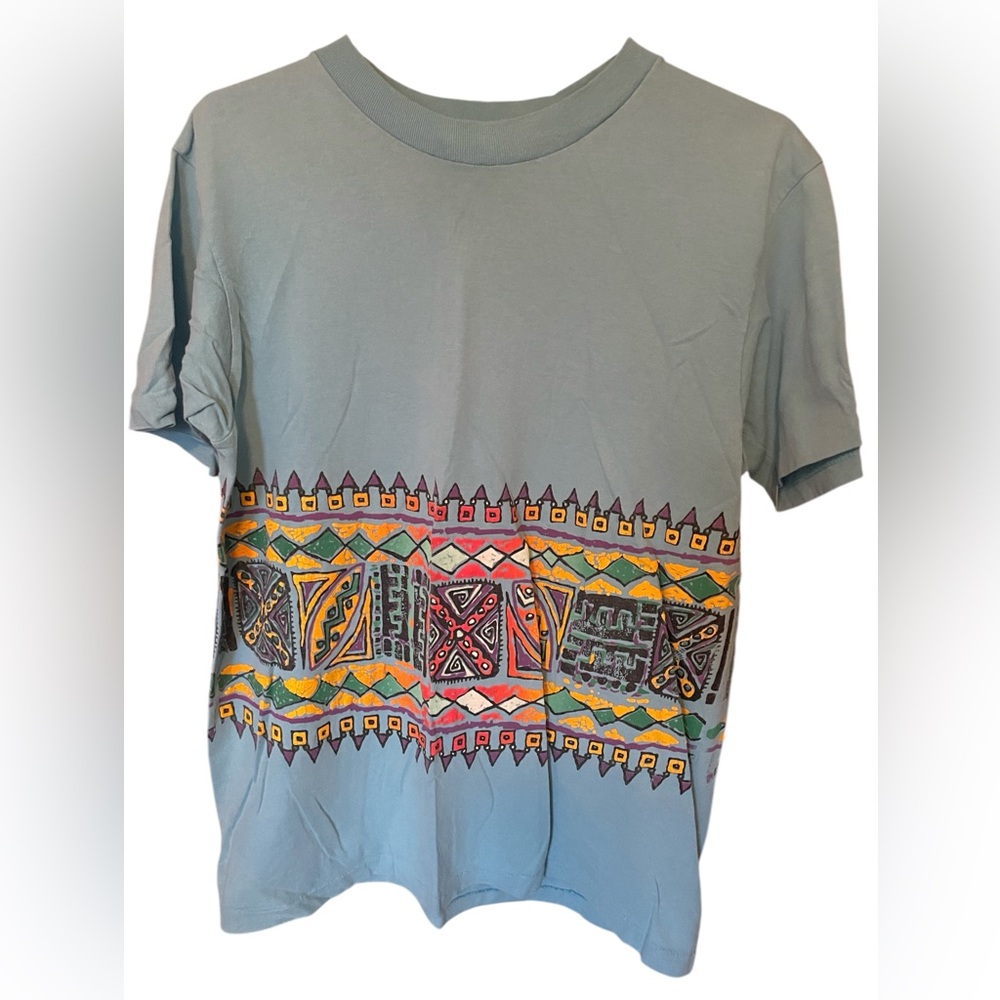 REAL Vintage - 90s Surf Odyssey Tshirt, Single Stitch Double Sided print  size M